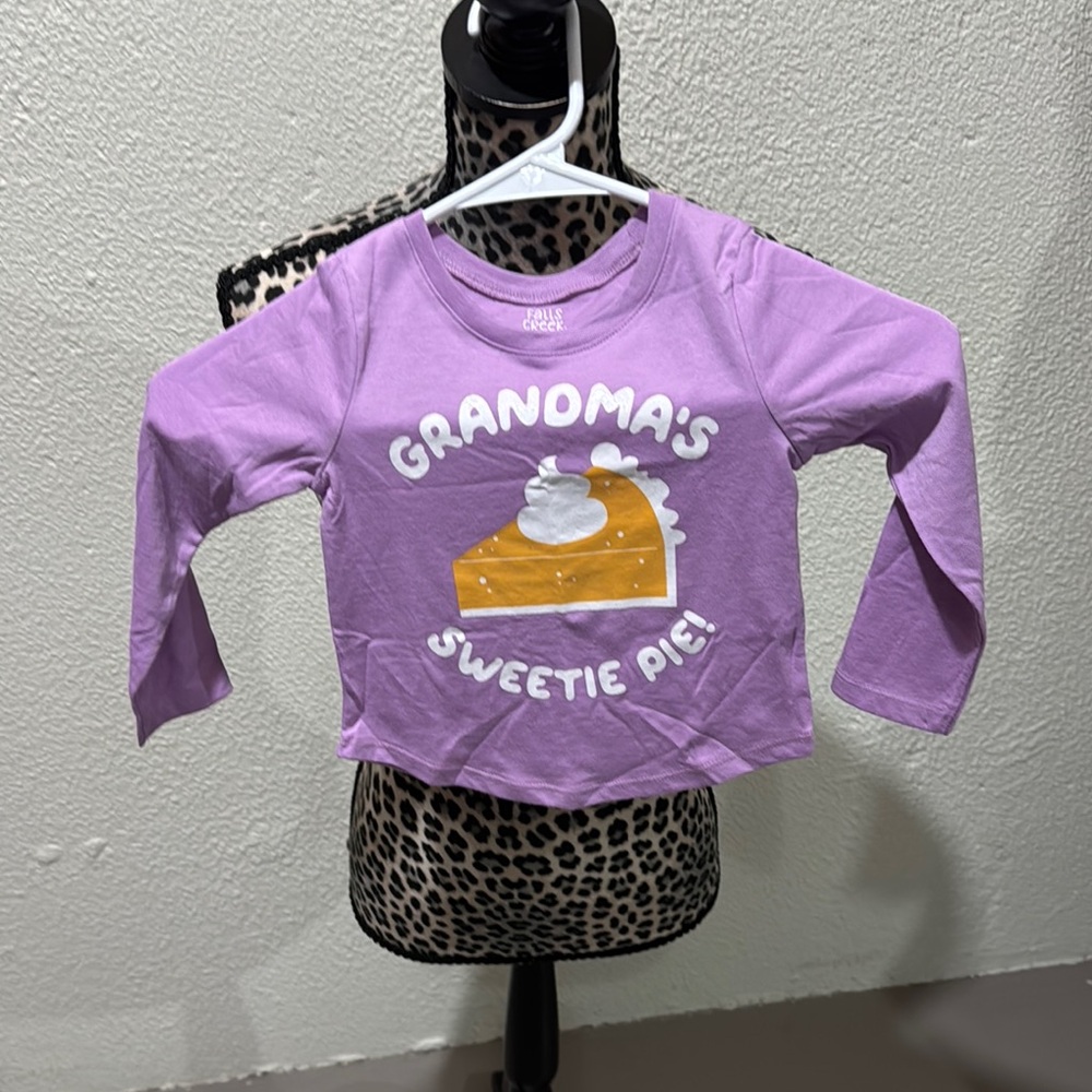 Purple Grandma's Sweetie Pie Long Sleeve Tee